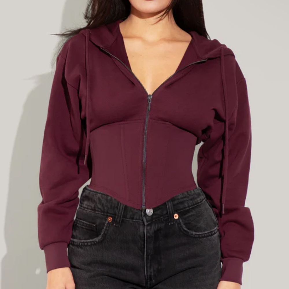 TA3 Corsety Hoodie Dark Cherry Size XL